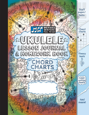 Ukulele Lesson Journal & Homework Book
